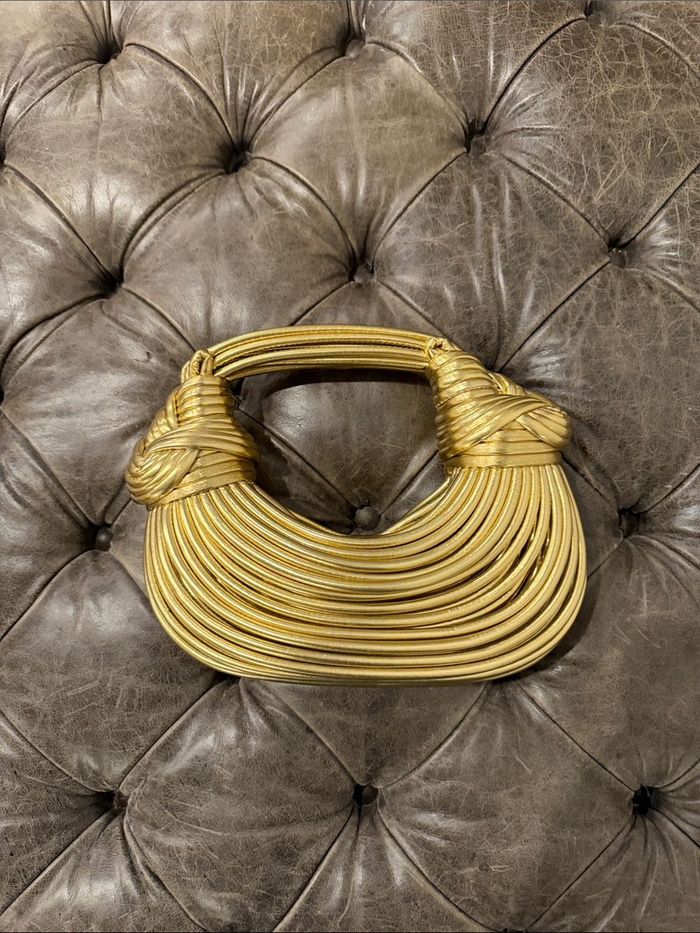 Gold Coil Statement Handbag